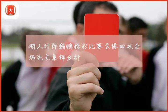 湖人对阵鹈鹕精彩比赛录像回放全场亮点集锦分析